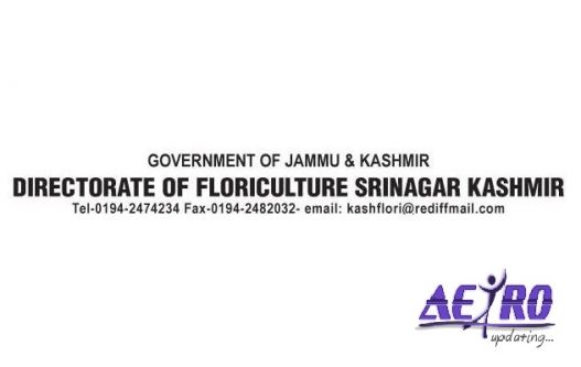 jobs in floriculture Srinagar kashmir jkalerts Job Alert: 55 posts advertised by Department of Floriculture