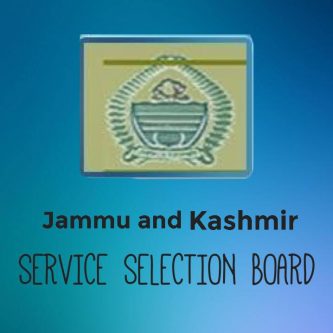 Selection List of Jammu and Kashmir State Selection Board Posts.