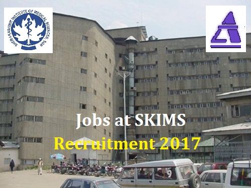 SKIMS Recruitment 2017. Lab Technician. Last Date 08.04.2017
