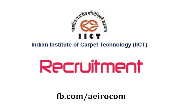 Indian Institute of Carpet Technology (IICT) Recruitment 2018