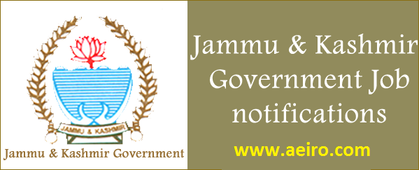JK Government Jobs Government of Jammu and Kashmir Jobs. Date 22/08/2017
