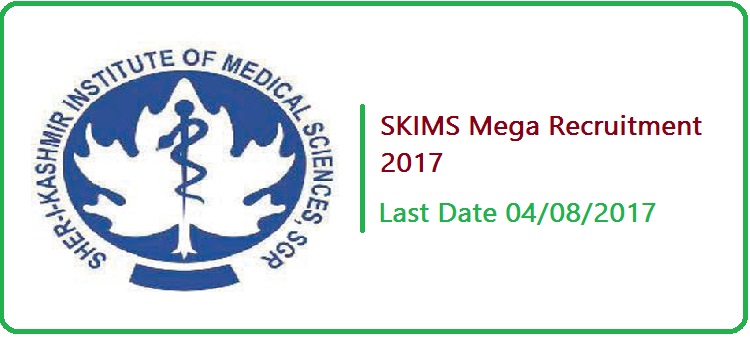 skims SKIMS Mega Recruitment | 94 Vacancies for for Graduation, Diploma, B.Sc, 12TH, 10TH