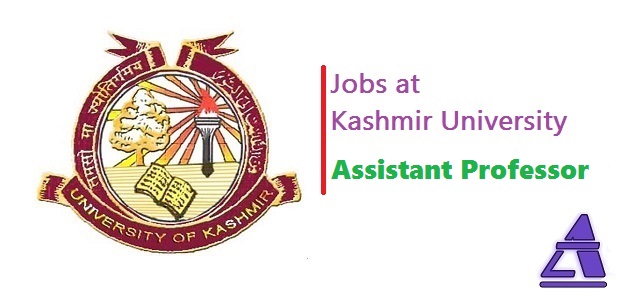 Assistant Professor Jobs at University of Kashmir. Salary Rs. 52,392/- pm.