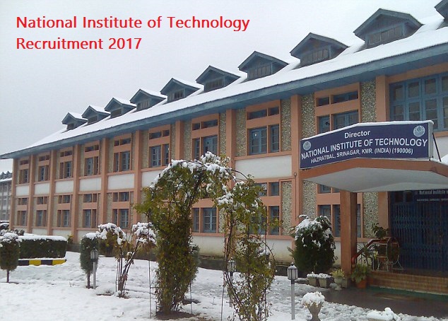 NIT System Analyst cum Programmer vacancies at National Institute of Technology. Salary 45,000 pm.