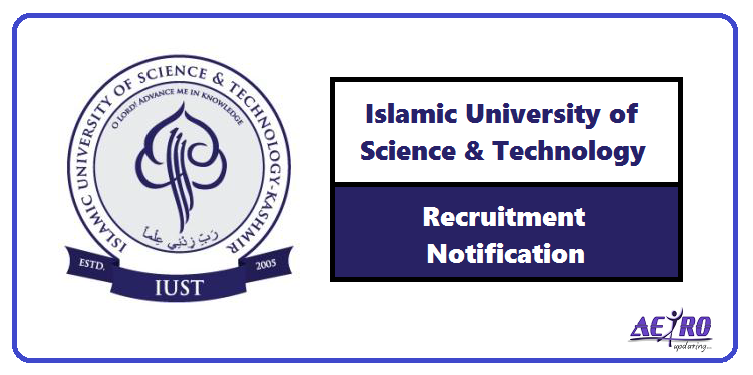 Iust IUST Recruitment 2018 | Assistant Professors in Various Disciplines