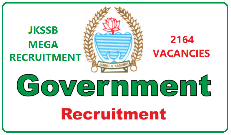 jk gov recruitment jk job alerts 800x445 2 1 JKSSB Announces Mega Recruitment Notification for 2164 Vacancies | All Districts | Teachers and More