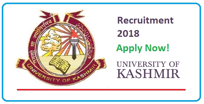 University of Kashmir Recruitment April 2018