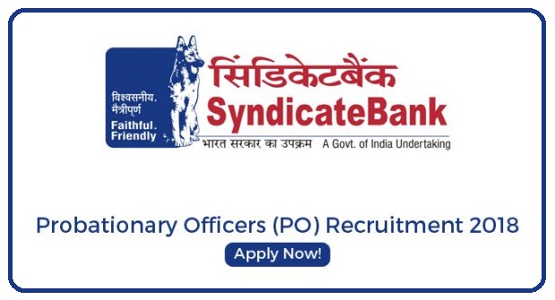Syndicate Bank Recruitment 2018 | Probationary Officers | Across India