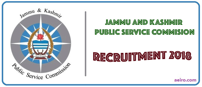 jkPSC AEIRO JKPSC Recruitment 2018 : Apply for various posts online