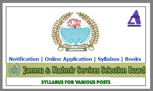 JKSSB issues Syllabus Notification for Various Posts