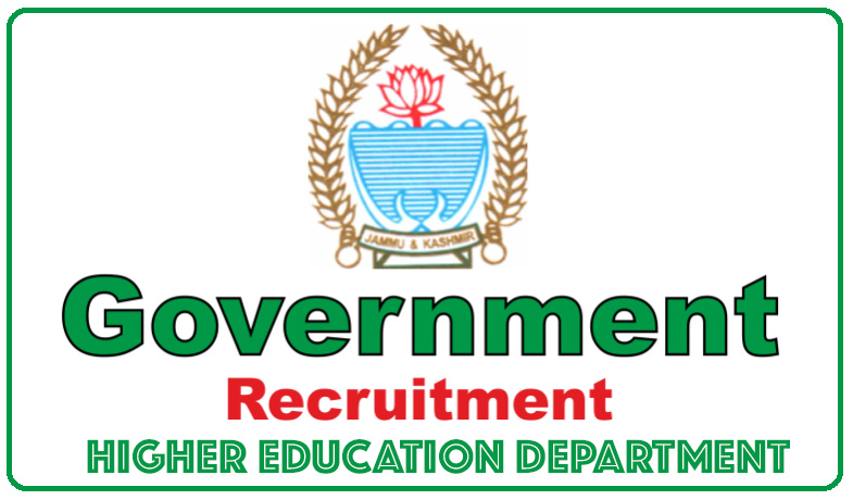 Fresh Recruitment in Various Govt Higher Sec Schools, J&K