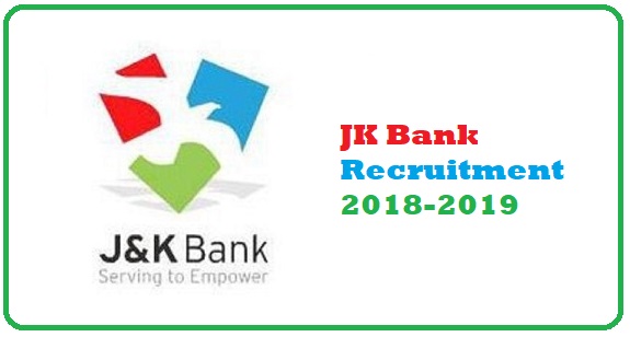 Jammu and Kashmir Bank Recruitment 2018-2019