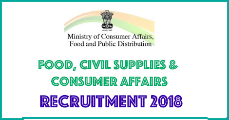 Fresh Jobs in Food, Civil Supplies & Consumer Affairs Recruitment