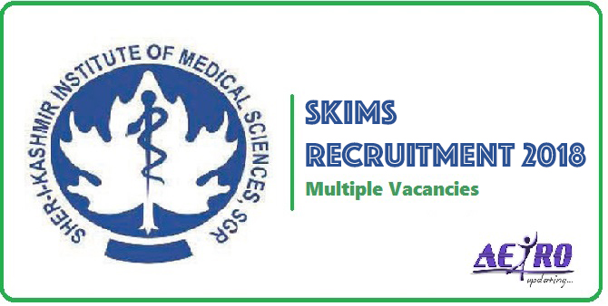 Fresh Recruitment in SKIMS, Apply Online