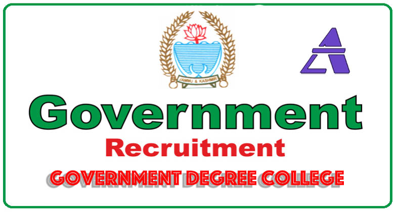 gdc aeiro Govt Degree College Recruitment for Teacher Posts
