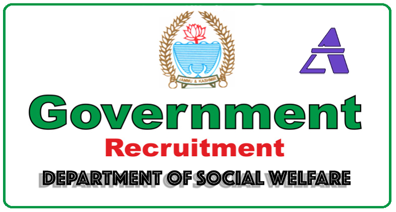 J&K Fresh Department of Social Welfare Recruitment, 98 Posts