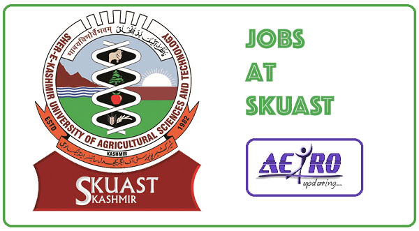 skuast 2 Sher-e-Kashmir University of Agricultural Science and Technology Recruitment 2021