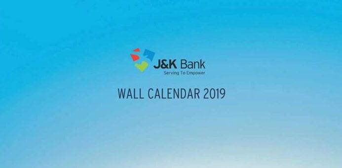 Jammu and Kashmir Bank Wall Calendar PDF