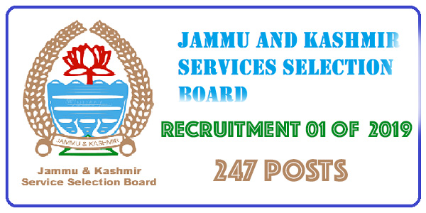 jkssblogo1 JKSSB Mega Recruitment 01 of 2019 | 247 Posts Advertised
