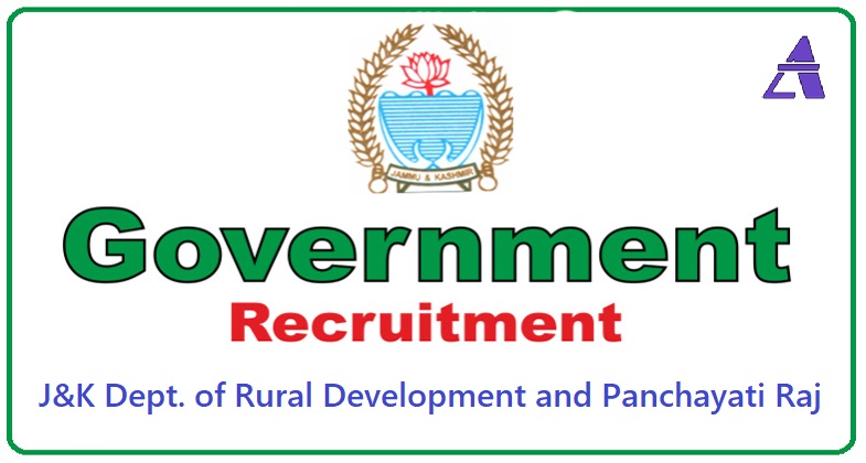 J&K Dept. of Rural Development and Panchayati Raj Recruitment 2020