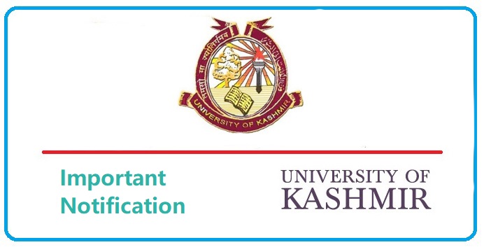 Kashmir University – Important Instructions regarding positions of Assistant Registrars/Assistant Controllers of Examinations