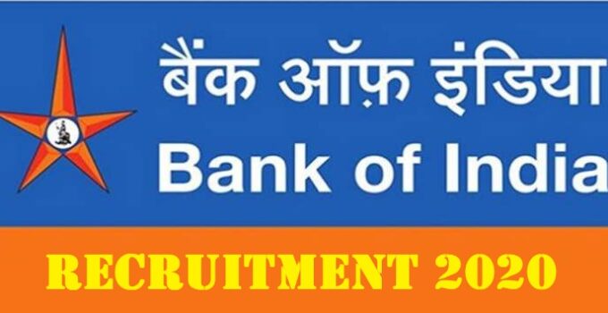 Bank of India Recruitment for Various Posts of Officers