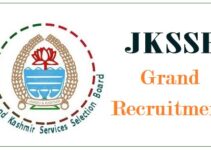 JKSSB Grand Recruitment 2020-21. Posts in Various Fields Advertised