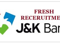 J&K Bank Fresh Recruitment February 2021