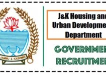 Recruitment at GOVERNMENT OF JAMMU AND KASHMIR  Housing and Urban Development Department