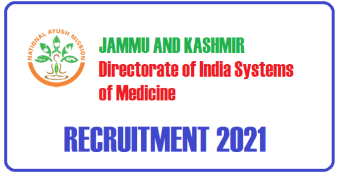 logo 1 Directorate of India Systems of Medicine J&K Jobs 2021