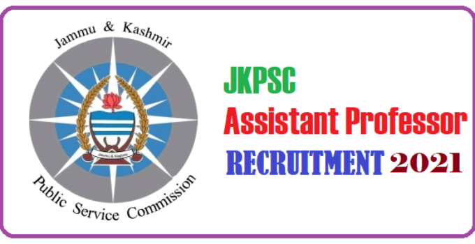 JKPSC Recruitment for Assistant Professor Posts: Important Notification