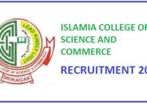Islamia College of Science and Commerce, Srinagar Job Recruitment 2022