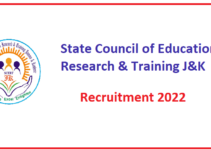 J&K SCERT (Divisional & Central offices) Recruitment 2022 – Apply Now