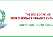 Re-Registration of NEET UG/PG 2021 candidates of J&K – Important Notification