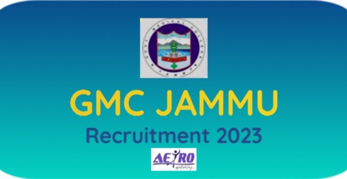IMG 2395 GMC Jammu 60 Posts Recruitment – Detailed Notification