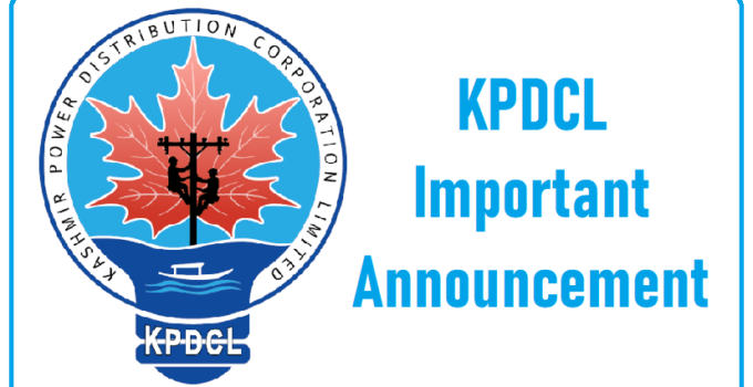 web logo Important Announcement By Kashmir Power Distribution Corporation Limited (KPDCL) For Power Theft